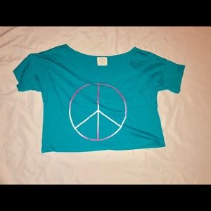 Peace Sign AE Crop Top